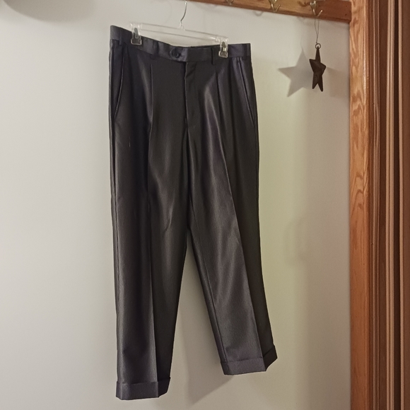 Roma Milano Men's Dress Pants Size 34x26 Gray - Picture 1 of 6